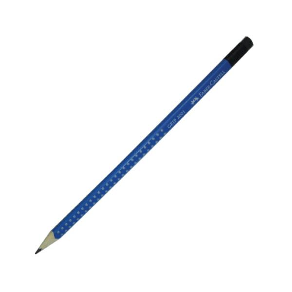 ΜΟΛΥΒΙ F.CASTELL GRIP ΓΟΜΑΣ  ΜΠΛΕ